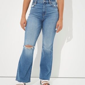 AE Curvy Super Hi-Rise Flare Jeans